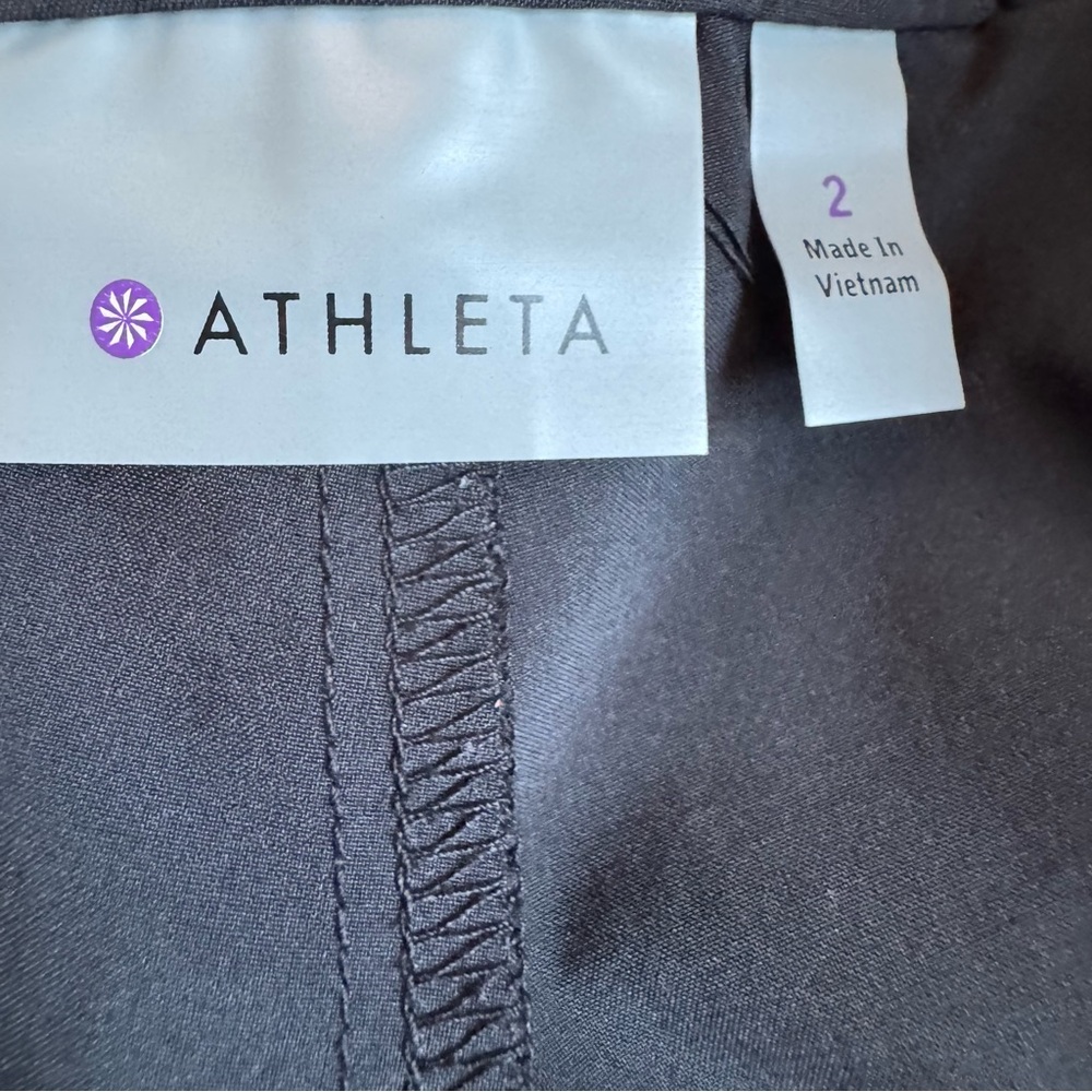 Athleta Black Pleated Skirt Tennis or Pickleball w Shorts Attached Size 2 - Picture 6 of 10